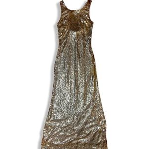 Ever Pretty Gold Sequined Evening Gown US Sz 12 Worn Once